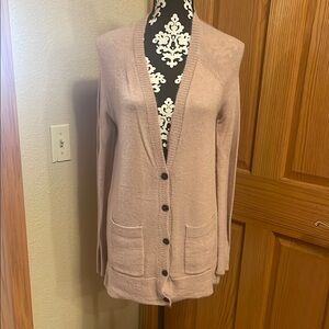Women's Soft Pink Cardigan Sweater